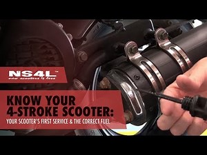11. First Service on Your 4-Stroke Scooter. The Correct Type of Fuel to Use.