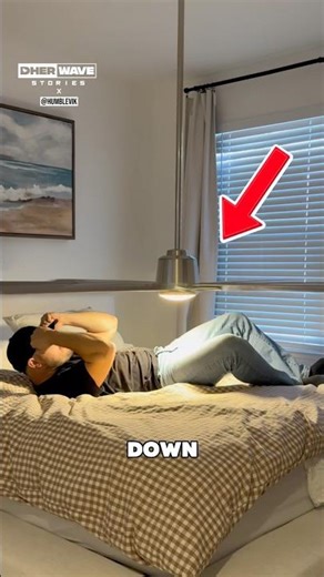He Replaced His Ceiling Light With a Giant Fan – Genius Hack for Perfect Sleep‼️ #shorts #shortvideo