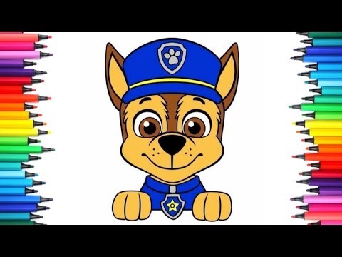 Cute Paw Patrol Cartoon 🐾✨Easy Coloring Made for Kids and Toddlers 🎨💖