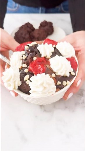 Triple Chocolate Brownie Sundae