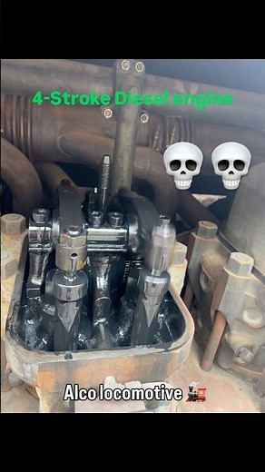 4 stroke diesel engine of alco locomotives, rocker arm assembly for inlet exhaust and fuel injection