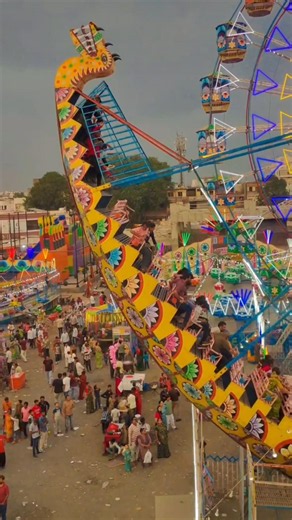 Dragon wala jhula 🐲 // mela wala video // jhula video #jhula #mela #dragon #jhule #fair #shorts