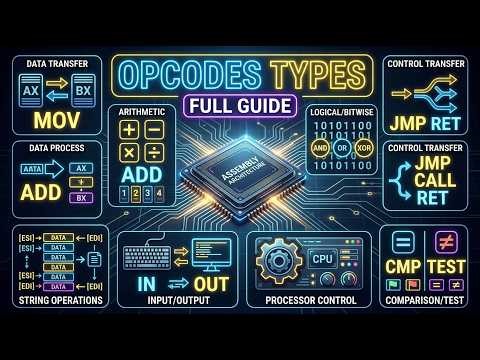 Types of Opcodes in Assembly Language | Full Easy Guide With Examples