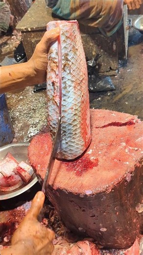 Fresh Rohu Fish Cutting with Amazing Slicing Skills #FishCutting #Shorts