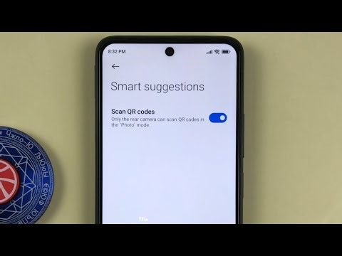 How to enable/disable QR code scanning in the camera on Xiaomi Redmi 12 Android 13