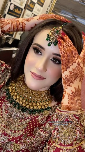 8.8K views · 10K reactions | wedding model makeup♥️ Gorgeous bride♥️ #sadiasglamorousbeauty . . . . #makeup #makeupgoals #makeupartist #makeuptransformation #makeupaddict #makeupworld #trending #trend #trendy #mehndi #weddingdress #wedding #weddinginspiration #fashionstyle #fashionblogger #blogger #transformation #makeuplover #makeuplooks #eyes #pakistani #pakistaniwedding #pakistanifashion #mac #hudabeauty #dior #pti #imrankhanpti | Sadia's Glamorous Beauty Lounge | Facebook