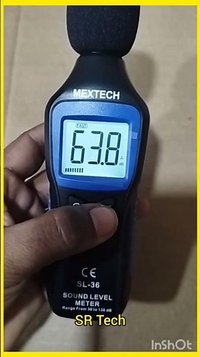 Digital sound Level meter. DB meter. Range. 30 to 130dB. Mextech SL-36. SR Tech