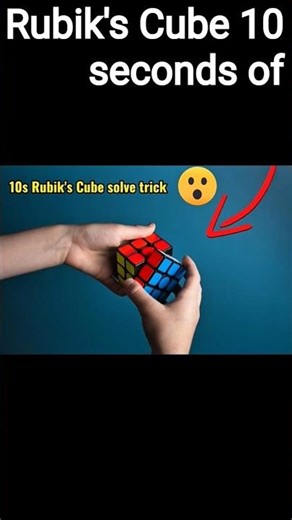 "Rubik's Cube Solve Magic Trick ✨Easiest way to solve Rubik's Cube #ytshorts #short #Rubik's Cube