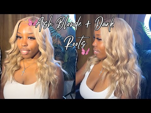 The Perfect Ash Blonde + Dark Roots on 613 Wig Tutorial | Beginner Friendly