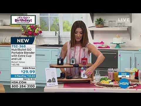 NutriBullet GO Portable Blender with Extra Cup and Lid