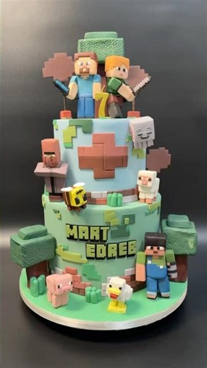 Minecrafts Sweets #minecraft #cakedesign #cake #art #cakedecorating #fondantcake #minecraftcake #yt