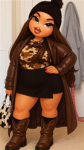 Tally Sharp | plus size fashion, self love & faith on Instagram: "@fashionnovacurve | Growing up I LIVED for Bratz dolls… but nobody told me the curvy girl version would eat even harder 😮‍💨💅 ENTER THE POLL ⬇️ is it cute?!?!?! Bratz but make it PLUS SIZE — and honestly?? I’m obsessed!!! comment LINK for outfit details! #bratzdoll AD"