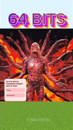 Minecraft Stranger Things 64 bits 32 bits 16 bits 8 bits 4 bits 2 bits 1 bit