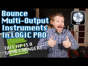 LOGIC PRO Quick Tip: the RIGHT WAY to bounce Multi-Output Virtual Instruments to audio!