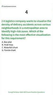 DA0-002 CompTIA Data+ Exam Practice Questions with Explanations #exampreparation #education