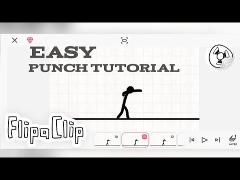 How to Animate punch Animation in FlipaClip - Easy Punch Tutorial 