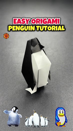 Easy Origami Tutorial: Fold a Penguin Step by Step