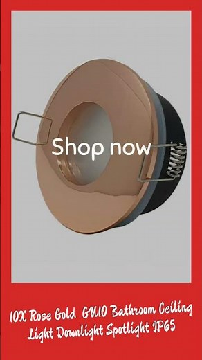 10X Rose Gold GU10 Bathroom Ceiling Light Downlight Spotlight IP65