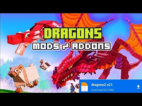 Minecraft Dragon mod (VIP) Linked to Mediafire #dragon #dragonaddon #mcpe #mc #addon #jurassicworld