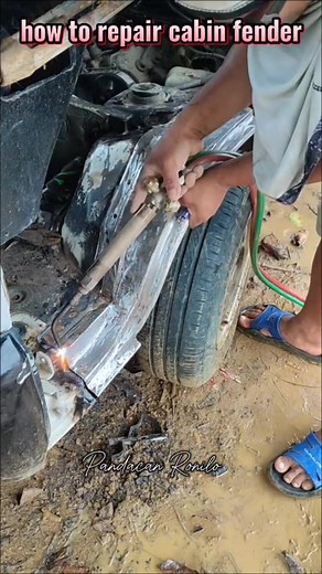 Rusty cabin fender repair #diy #cabin #repairing #gaswelding #fblifestyle | Pandacan Ronilo