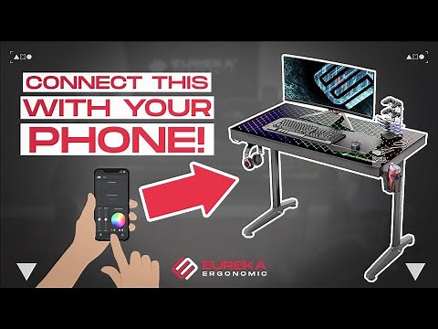 This RGB Lighting is SICK | The GTG-I43 Gaming Desk | Eureka Ergonomic