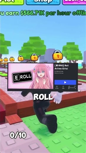The Roblox Game Where Anime Girls Make You Rich 💰 | Roll Anime Girls #roblox