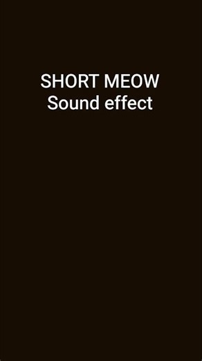 meow sound effect
