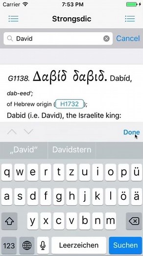 Bible Study App Strongsdict App Strong's Greek and Hebrew Dictionary