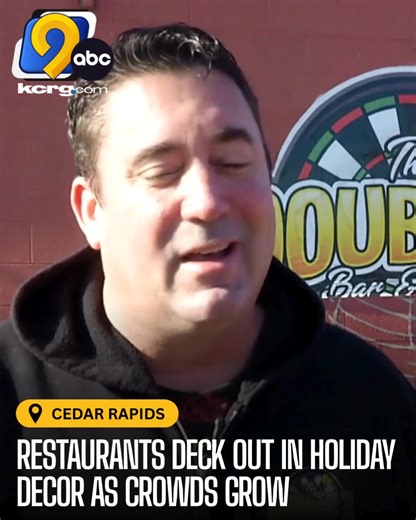 As the holiday season ramps up, two Cedar Rapids restaurants are embracing the busy stretch by adding festive decor and welcoming both regulars and first-time visitors. See more: https://www.kcrg.com/2025/11/28/cedar-rapids-restaurants-lean-into-holiday-decor-crowds-grow/ | KCRG-TV9