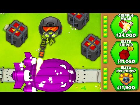 5-5-5 Sniper Monkey HACKED Bloons TD 6! (Stacking Tower Challenge)