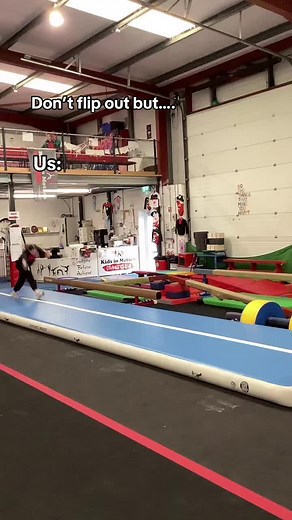 We flipped out #gymnasticstiktok #fyp #foryou #kidsinmotion #backflip #gymnastics #fun #flip