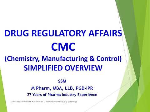 Drug Regulatory Affairs CMC Simplified Overview