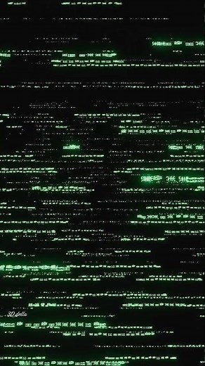 Cyberpunk Glitch & Data Rain Loop | 4K Green Matrix Coding Background #qyraxis #stem #programming
