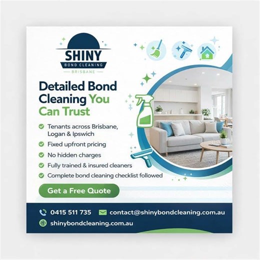 Shiny Bond Cleaning Brisbane delivers checklist-aligned end of lease cleaning