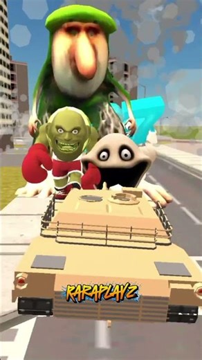 Driving a Tank Meets Tons of Brainrot Anomalies In Nexbots Gmod #sandbox #nextbots #gmod #shorts
