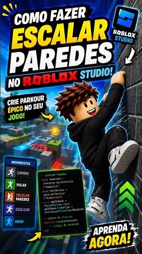 HOW TO MAKE A PARKOUR WALL CLIMB IN ROBLOX STUDIO