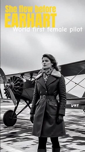 The Forgotten Story of the First Female Pilot ✈️👩‍✈️ #History #Aviation