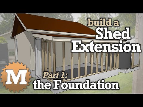 Build a Lean-To Shed [Part 1- Pour Foundation with Paver Floor]
