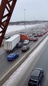 Massive Pile-Up Shuts Down Icy Highway Minneapolis, Minnesota — January 15, 2024 A jackknifed semi-truck on a slick stretch of I-94 triggered a massive chain-reaction pile-up Monday, as dozens of drivers found themselves unable to stop on the treacherous roadway. The chaotic scene was captured in a viral video filmed from a nearby overpass. The footage shows the orange semi-truck already sideways, blocking multiple lanes of traffic as cars behind it begin a catastrophic domino effect. One after 
