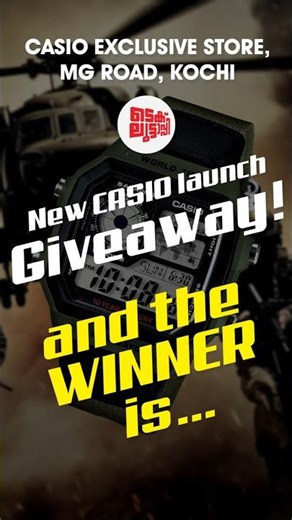 Instagram giveaway winner announced #watch #casio #giveaway