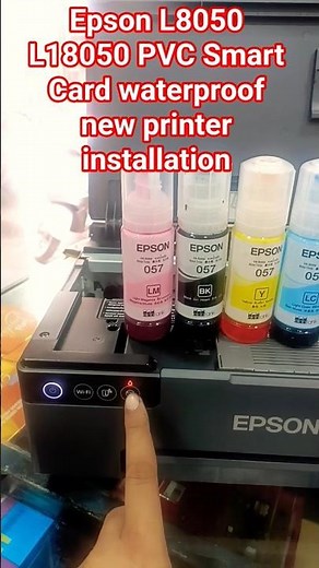Epson L8050 L18050 PVC Smart Card waterproofnew installation#epson#service #printersupportsoftware