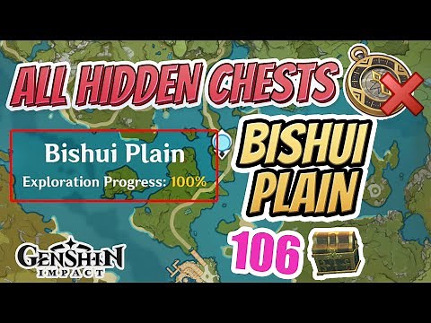 ALL HIDDEN BISHUI PLAIN CHESTS | GET 100% EXPLORATION QUICK! | Genshin Impact