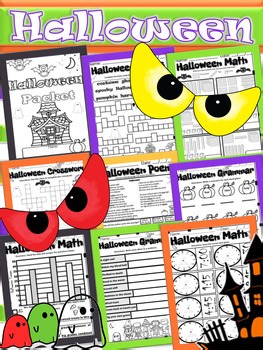 Halloween 2nd Grade October Fall Activities Math and ELA 3rd Grade, 4th