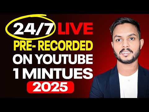 How To Setup a 24/7 Live stream on YouTube 2025