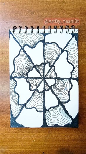 Day 85 - Easy Doodle ArtBy_Yash Tutorial #doodle #doodleart #easy #drawing #art #zentangle #zen