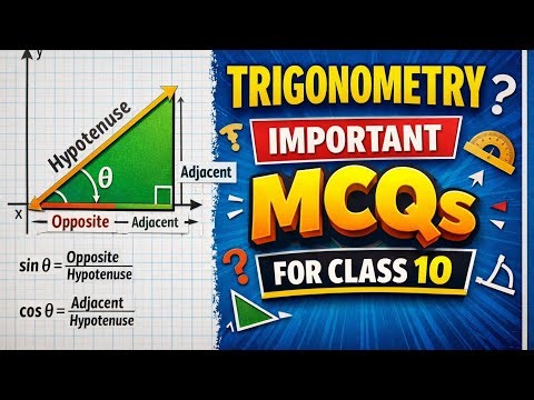Trigonometry/ important MCQs/ C.B.S.E board exam preparation.