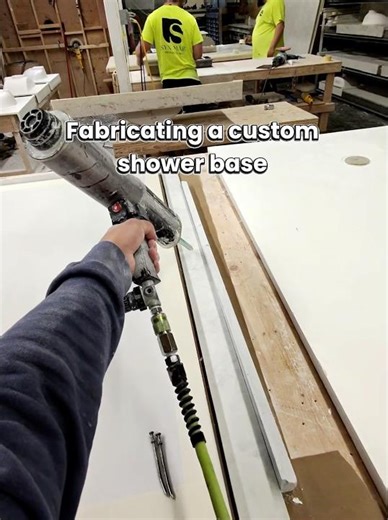 Fabricating A Grout-Free Shower Base