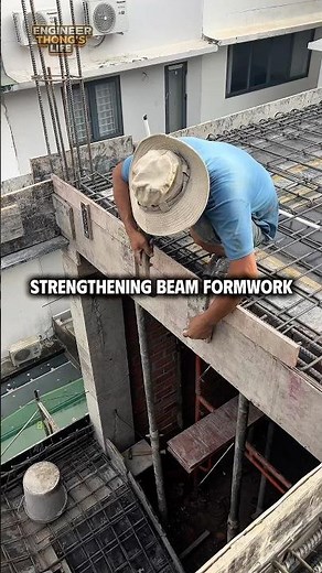 Strengthening Beam Formwork #engineerthong #construction #shorts