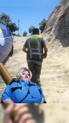 POLICE BRUTALITY CAUGHT IN 4K.. #funny #gaming #twitch #meme #shorts #cars #gta #police #satire