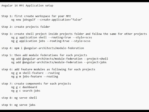 Complete Angular15 micro frontend shell application setup(mfe) with workspace & module federation